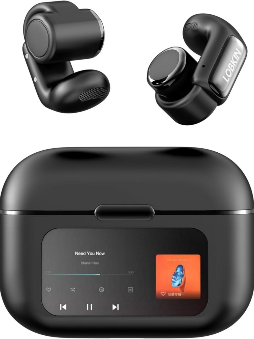 Wireless Open Ear Clip-On Headphones, Bluetooth 5.4, Waterproof, Lightweight